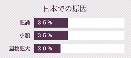 睡眠時無呼吸症候群の原因